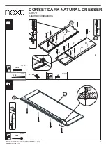 Предварительный просмотр 13 страницы Next DORSET DARK NATURAL DRESSER 678179 Assembly Instructions Manual