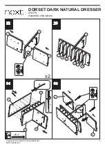 Предварительный просмотр 14 страницы Next DORSET DARK NATURAL DRESSER 678179 Assembly Instructions Manual