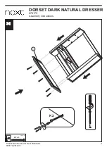 Предварительный просмотр 17 страницы Next DORSET DARK NATURAL DRESSER 678179 Assembly Instructions Manual