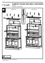 Предварительный просмотр 19 страницы Next DORSET DARK NATURAL DRESSER 678179 Assembly Instructions Manual