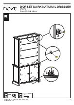 Предварительный просмотр 20 страницы Next DORSET DARK NATURAL DRESSER 678179 Assembly Instructions Manual