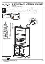 Предварительный просмотр 22 страницы Next DORSET DARK NATURAL DRESSER 678179 Assembly Instructions Manual