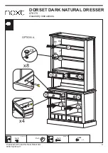 Предварительный просмотр 23 страницы Next DORSET DARK NATURAL DRESSER 678179 Assembly Instructions Manual