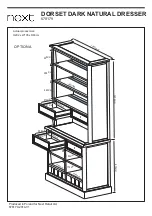 Предварительный просмотр 25 страницы Next DORSET DARK NATURAL DRESSER 678179 Assembly Instructions Manual