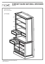 Предварительный просмотр 26 страницы Next DORSET DARK NATURAL DRESSER 678179 Assembly Instructions Manual