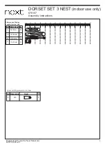 Предварительный просмотр 6 страницы Next DORSET SET 3 NEST 670157 Assembly Instructions Manual