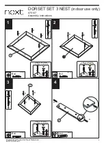 Предварительный просмотр 7 страницы Next DORSET SET 3 NEST 670157 Assembly Instructions Manual