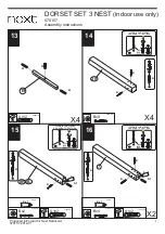 Предварительный просмотр 10 страницы Next DORSET SET 3 NEST 670157 Assembly Instructions Manual