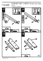 Предварительный просмотр 11 страницы Next DORSET SET 3 NEST 670157 Assembly Instructions Manual