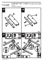 Предварительный просмотр 14 страницы Next DORSET SET 3 NEST 670157 Assembly Instructions Manual