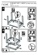 Предварительный просмотр 15 страницы Next DORSET SET 3 NEST 670157 Assembly Instructions Manual