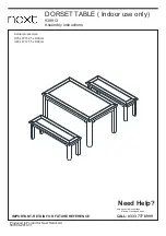 Next Dorset Table 938913 Assembly Instructions Manual preview