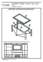 Предварительный просмотр 3 страницы Next Dorset Table 938913 Assembly Instructions Manual