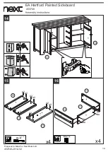 Preview for 14 page of Next EA Hartford Painted Sideboard 453740 Assembly Instructions Manual