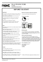 Preview for 2 page of Next ELLA 811060 Assembly Instructions Manual