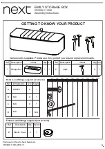 Предварительный просмотр 4 страницы Next EMILY 953308 Assembly Instructions Manual