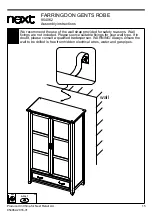 Предварительный просмотр 17 страницы Next FARRINGDON GENTS ROBE Assembly Instructions Manual