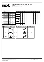 Preview for 5 page of Next FARRINGDON TRIPLE ROBE 973750 Assembly Instructions Manual