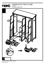 Preview for 18 page of Next FARRINGDON TRIPLE ROBE 973750 Assembly Instructions Manual