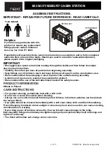 Предварительный просмотр 1 страницы Next FINSBURY CABIN STATION 683543 Assembly Instructions Manual