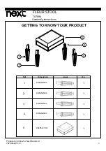 Предварительный просмотр 6 страницы Next FLEUR STOOL Assembly Instructions Manual