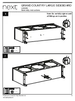 Предварительный просмотр 6 страницы Next GRAND COUNTRY LARGE SIDEBOARD U22226 Assembly Instructions Manual