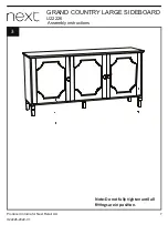 Предварительный просмотр 7 страницы Next GRAND COUNTRY LARGE SIDEBOARD U22226 Assembly Instructions Manual