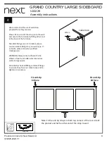 Предварительный просмотр 8 страницы Next GRAND COUNTRY LARGE SIDEBOARD U22226 Assembly Instructions Manual