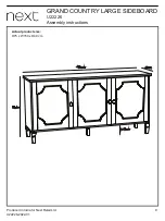 Предварительный просмотр 9 страницы Next GRAND COUNTRY LARGE SIDEBOARD U22226 Assembly Instructions Manual