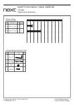 Preview for 4 page of Next HAMPTON 179090 Assembly Instructions Manual