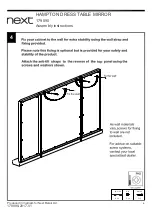 Preview for 7 page of Next HAMPTON 179090 Assembly Instructions Manual