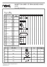 Preview for 5 page of Next HAMPTON GREY STORAGE BED KING Assembly Instructions Manual