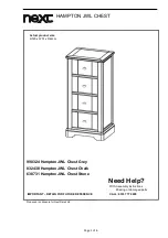 Предварительный просмотр 2 страницы Next Hampton JWL Chest 990324 Assembly Instructions Manual