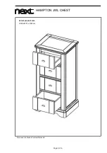 Предварительный просмотр 5 страницы Next Hampton JWL Chest 990324 Assembly Instructions Manual