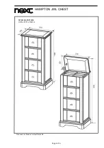 Предварительный просмотр 7 страницы Next Hampton JWL Chest 990324 Assembly Instructions Manual