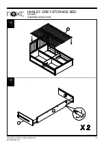 Предварительный просмотр 19 страницы Next HANLEY GREY STORAGE BED Assembly Instructions Manual