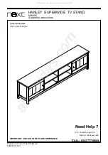 Next HANLEY SUPERWIDE 606455 Assembly Instructions Manual предпросмотр