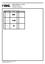 Предварительный просмотр 8 страницы Next HELSINKI LIV 5PC 299836 Assembly Instructions Manual