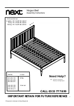 Предварительный просмотр 1 страницы Next Hogan 500-810-192 Assembly Instructions Manual