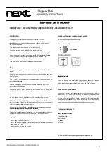 Предварительный просмотр 2 страницы Next Hogan 500-810-192 Assembly Instructions Manual