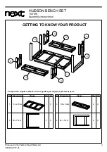 Preview for 4 page of Next HUDSON BENCH SET Assembly Instructions Manual