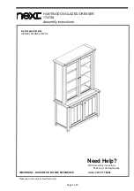 Предварительный просмотр 2 страницы Next Huntingdon 174728 Assembly Instructions Manual