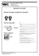 Preview for 3 page of Next HUXLEY NEST SO3 Assembly Instructions Manual