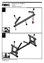 Предварительный просмотр 6 страницы Next HUXLEY XL 181089 Assembly Instructions Manual