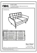 Предварительный просмотр 2 страницы Next HYET 217376 Assembly Instructions Manual