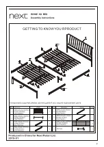 Предварительный просмотр 4 страницы Next IRVINE METAL KD BED SINGLE 889118 Assembly Instructions Manual