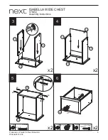 Предварительный просмотр 7 страницы Next ISABELLA WIDE CHEST Assembly Instructions Manual