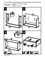 Предварительный просмотр 8 страницы Next ISABELLA WIDE CHEST Assembly Instructions Manual