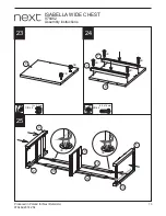 Предварительный просмотр 14 страницы Next ISABELLA WIDE CHEST Assembly Instructions Manual