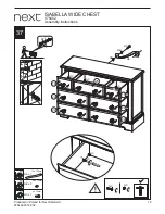 Предварительный просмотр 20 страницы Next ISABELLA WIDE CHEST Assembly Instructions Manual